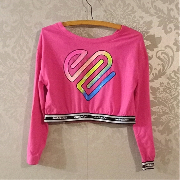 Justice Other - Justice girl's cropped top M